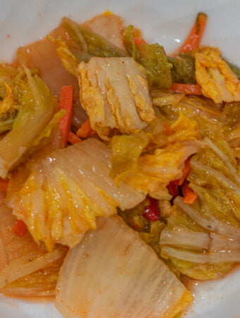 kimchi in bowl