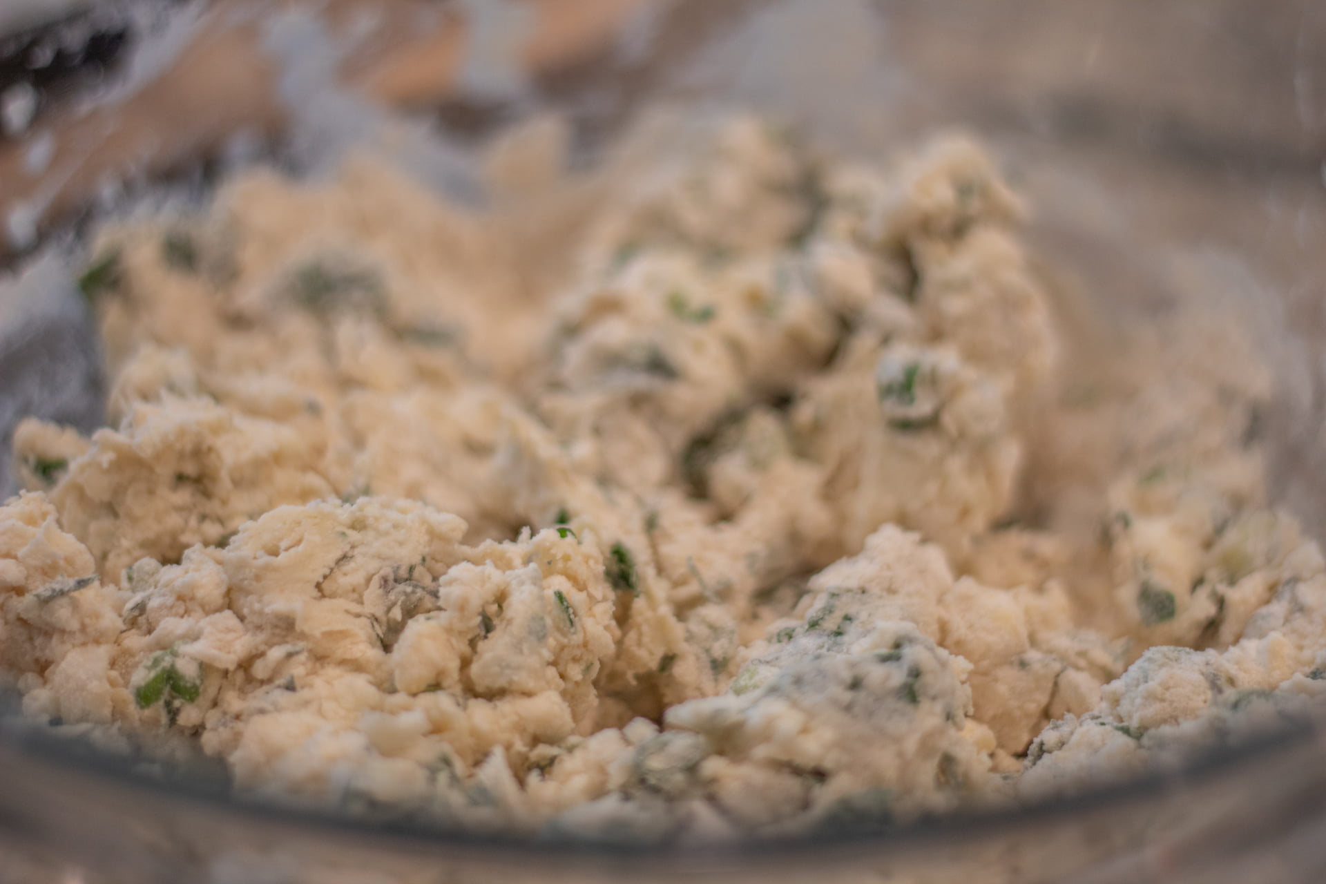 Dough mixture for Savory Ricotta Herb Scones