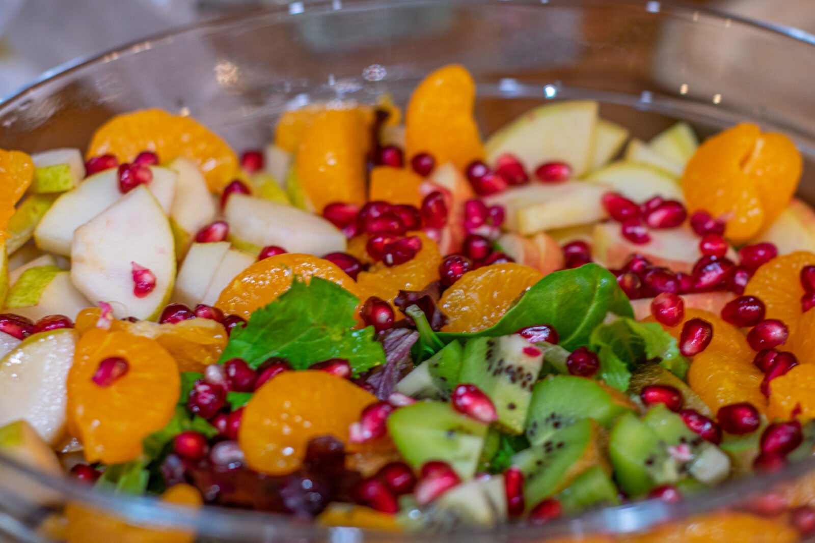 Picture of Winter Salad with Fruit ready to be tossed